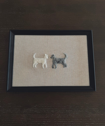 2 porträtt hund