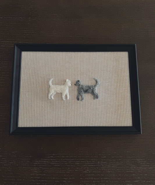 2 porträtt hund