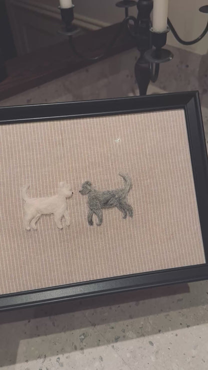 2 porträtt hund